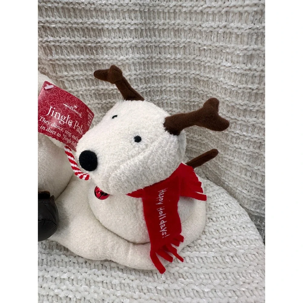 Hallmark‎ Jingle Pals Snowman Dog Plush Animated Singing Dancing Christmas Toy